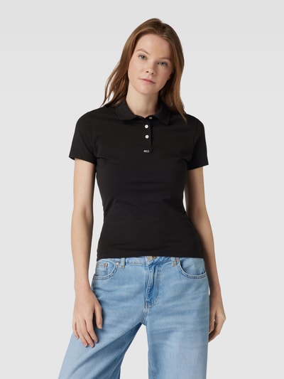 Tommy Jeans Poloshirt met labeldetail Zwart - 4