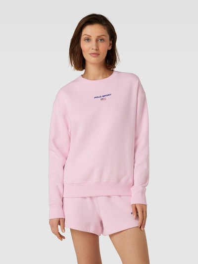 Polo Sport Sweatshirt met kapmouwen Roze - 4