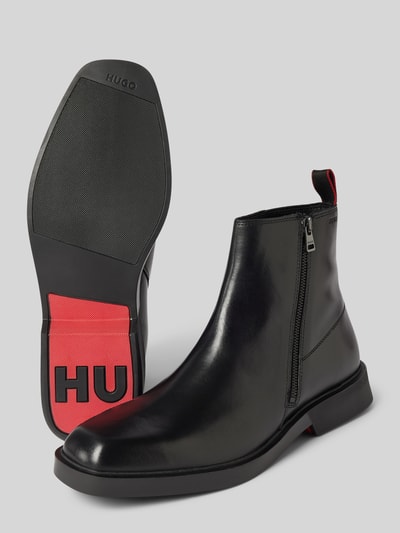 HUGO Boots aus Leder mit Reißverschluss Black 3