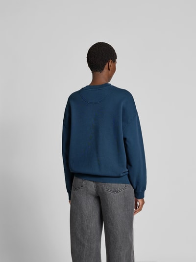 Anine Bing Sweatshirt mit Logo-Stitching Dunkelblau 5
