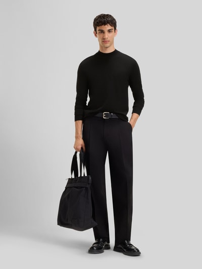 HUGO Regular Fit Pullover aus Viskose-Mix Modell 'San Marc-CV' Black 1