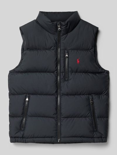 Polo Ralph Lauren Teens Bodywarmer met logostitching Zwart - 1