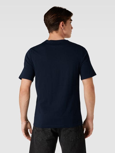 Jack & Jones T-shirt met labelprint, model 'CORP' Donkerblauw - 5