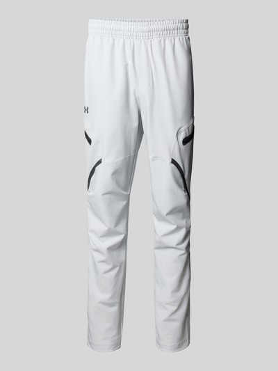 Under Armour Relaxed Fit Trainingshose mit Cargotaschen Modell 'Unstoppable' Hellgrau 2