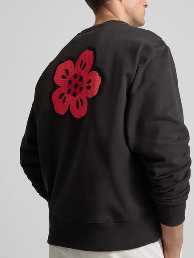 Kenzo Sweatshirt mit Logo-Stitching Black 3