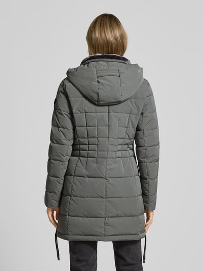 Gil Bret Gewatteerde lange jas met opstaande kraag en ritszakken Lichtgroen - 5