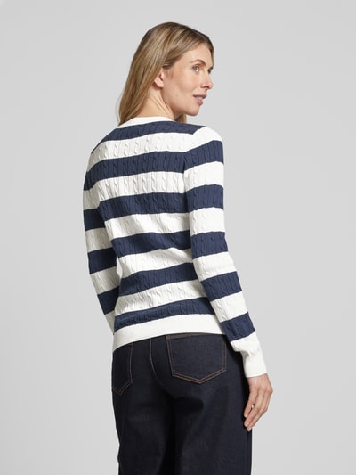 Christian Berg Woman Strickpullover mit Zopfmuster Offwhite 5