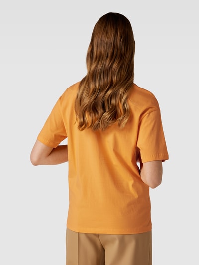 Selected Femme T-shirt van katoen met print aan de voorkant, model 'TILA' Oranje - 5