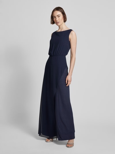 Vera Mont Abendkleid mit U-Boot-Ausschnitt Marine 1