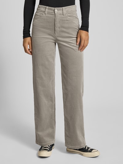 Marc O'Polo Denim Wide Leg Cordhose aus Baumwoll-Mix Hellgrau 4