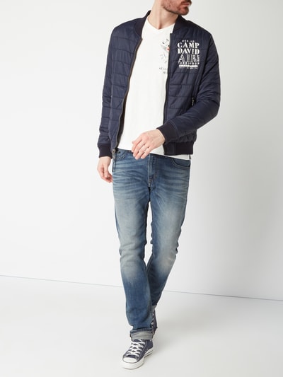 Camp David Wende-bomber Mit Logo-details (marine) Online Kaufen