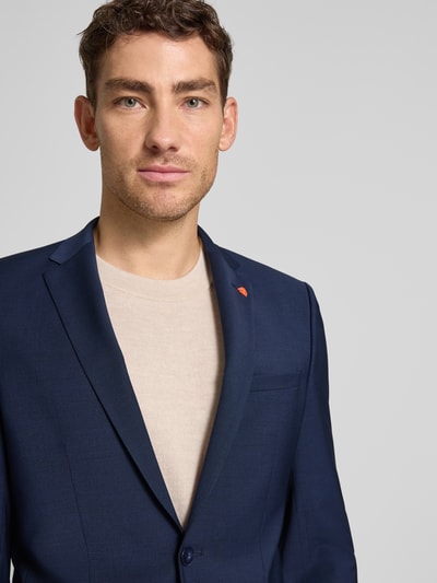ROY ROBSON Extra Slim Anzug in unifarbenem Design Marine 3