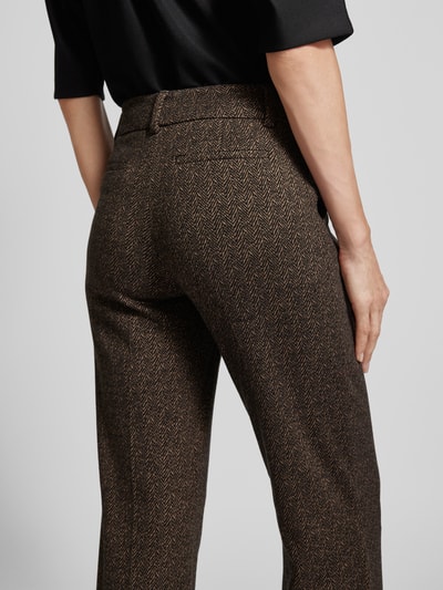 Christian Berg Woman Wide leg stoffen broek met riemlussen Zwart - 3