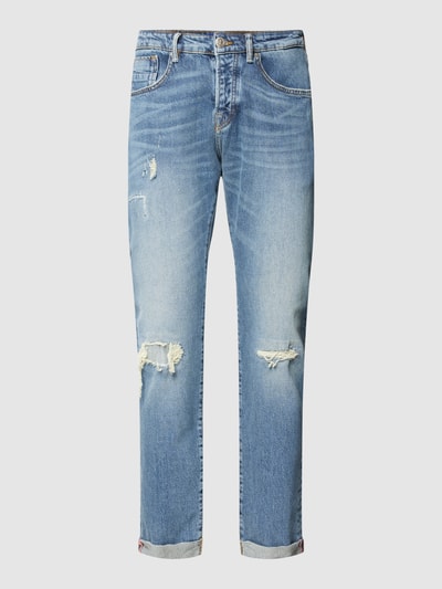 Scotch & Soda Slim Fit Jeans in Destroyed-Look Modell 'Ralston' Dunkelblau 2