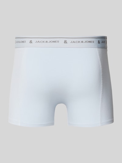 Jack & Jones Trunks mit elastischem Label-Bund Modell 'WYATT' im 3er-Pack Hellblau 3