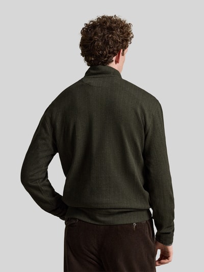 Polo Ralph Lauren Troyer mit kurzer Knopfleiste Oliv Melange 5