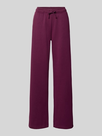 Produktfoto, Regular Fit Sweathosemit Baumwoll-Anteil Modell 'BEST' von ONLY in Dunkellila, glatte Oberfläche, gerade Beine, Damen Sweathose