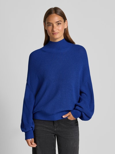 MSCH Copenhagen Gebreide pullover van viscosemix, model 'Magnea Rachelle' Koningsblauw - 4