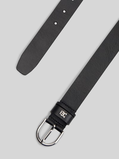 Tommy Hilfiger Gürtel aus echtem Leder mit Logo-Applikation Black 3