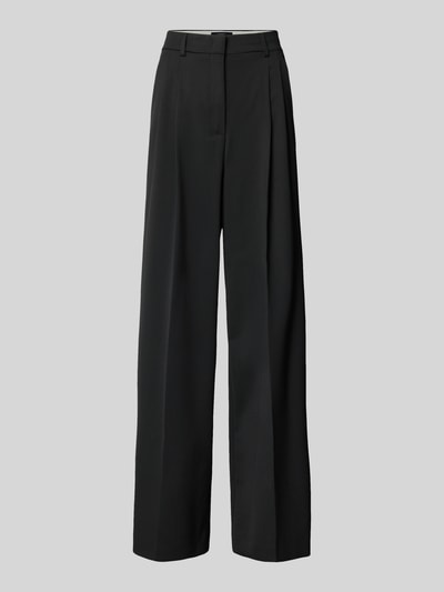 Produktfoto, Regular Fit Wijdte broek met scheerwol Model 'ASTA' van Weekend Max Mara, look: effen, high waist, labelstitching, zij- en achterzakken, webware.