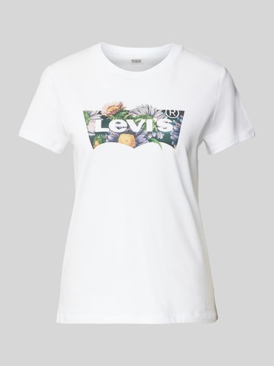 Levi's® T-shirt met labelprint, model 'THE PERFECT TEE' Wit - 2