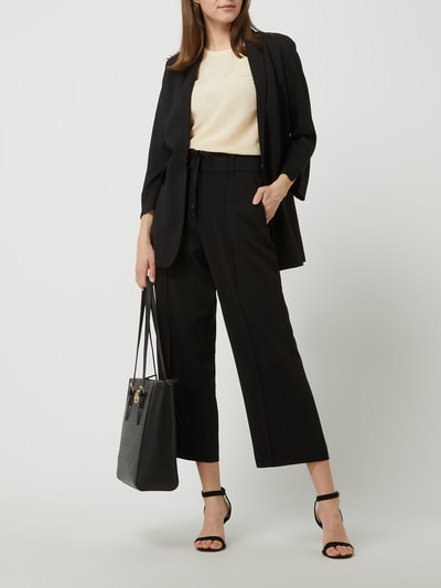 s.Oliver BLACK LABEL Culotte met persplooien  Zwart - 1