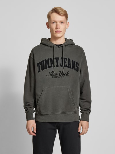 Tommy Jeans Hoodie mit Label-Stitching Black 4