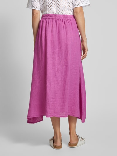 Heartkiss Linnen rok met elastische band Fuchsia - 5