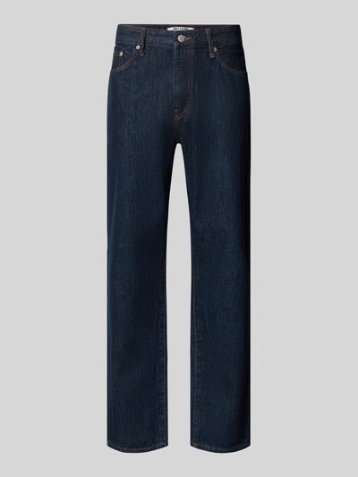 Produktfoto, dunkelblaue Straight Fit Jeans aus reiner Baumwolle Model 'EDGE' von ONLY, Herrenkollektion Wide & Loose Fit Jeans