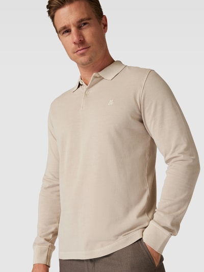 Marc O'Polo Poloshirt mit Label-Stitching Offwhite 3