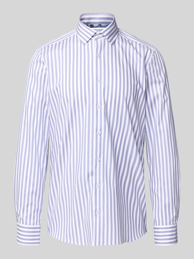 OLYMP Level Five Slim fit zakelijk overhemd met kentkraag Lila - 2