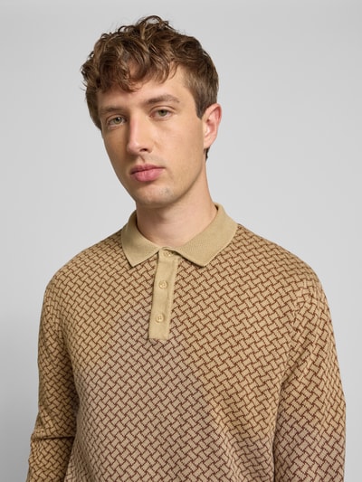 Blend Strickpullover mit Polokragen Modell 'BAO POLO KNIT' Taupe 3