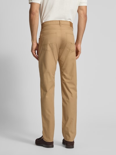 Christian Berg Men Slim fit stoffen broek met biologisch katoen en 5-pocketmodel Beige - 5