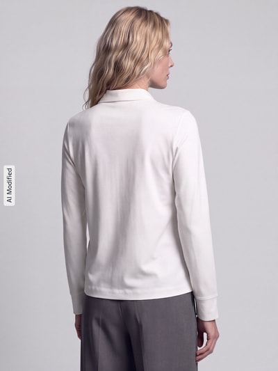 s.Oliver RED LABEL Relaxed Fit Langarmbluse aus Baumwoll-Mix Weiss 5