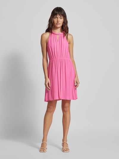 Vila Sukienka mini z wiązaniem na szyi model ‘VIMESA’ Różowy 1