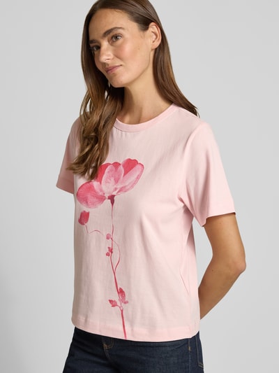 Jake*s Studio Woman T-Shirt mit Rundhalsausschnitt und Motiv-Print Hellrosa 3