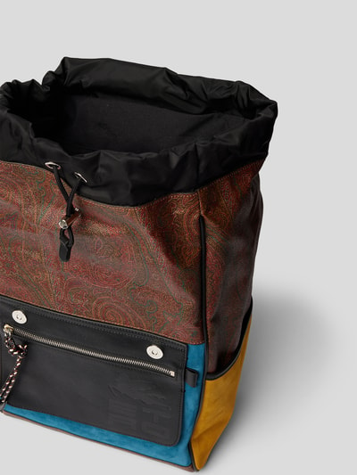 Etro Rucksack mit Paisley-Dessin Rostrot 5