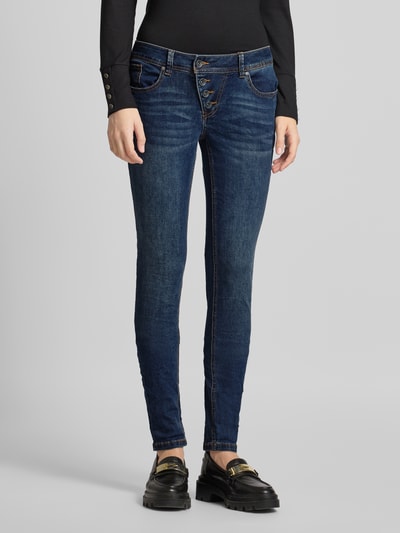 Buena Vista Skinny Fit Jeans mit Viskose-Anteil Modell 'Malibu' Dunkelblau 4