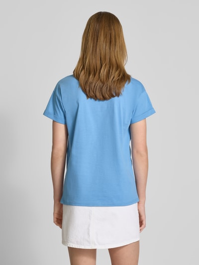 Colourful Rebel Boxy fit T-shirt en ronde hals Rookblauw - 5