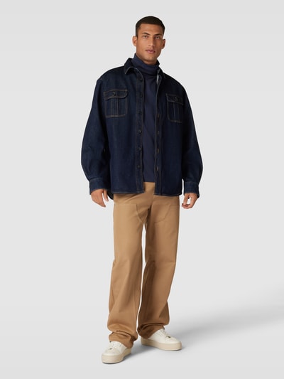 Esprit Collection Longsleeve mit Rollkragen Marine 1