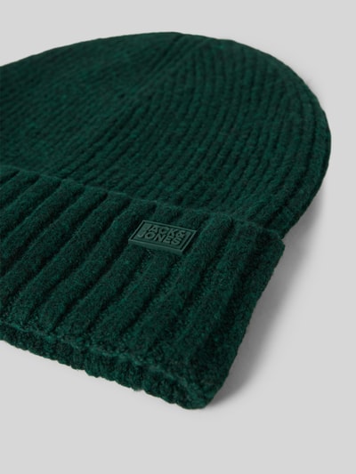 JACK & JONES Mütze aus elastischem Material-Mix Modell 'CRUSH' Dunkelgruen 2