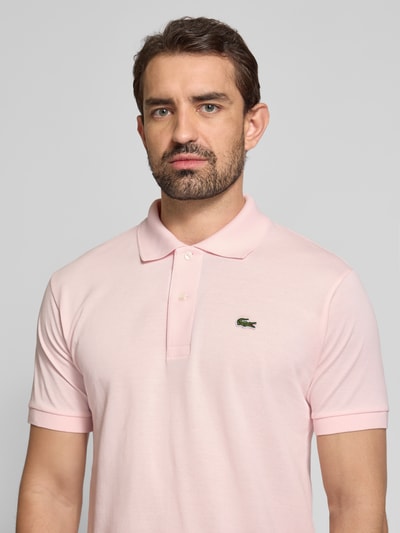 Lacoste Regular Fit Poloshirt aus reiner Baumwolle Rosa 3