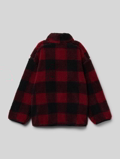 Quiksilver Oversized Sweatshirt mit Känguru-Tasche Modell 'Mercury' Dunkelrot 3