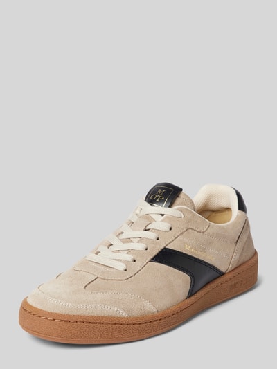 Marc O'Polo Sneakersy niskie z miękkiej skóry welurowej Beżowy 1
