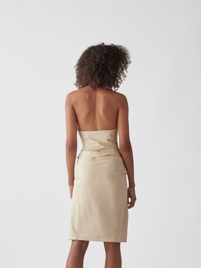 Jacquemus Minikleid mit Cut Outs Offwhite 5