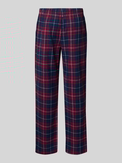 Christian Berg Men Regular fit pyjamabroek met elastische band Donkerrood - 3