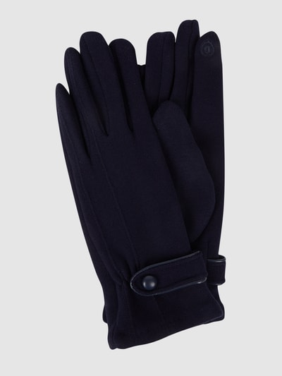 EEM Touchscreen-Handschuhe mit Zierriegel Marine 1