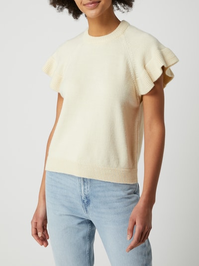Modström Pullover met vleermuismouwen, model 'Jaime' Zand - 4