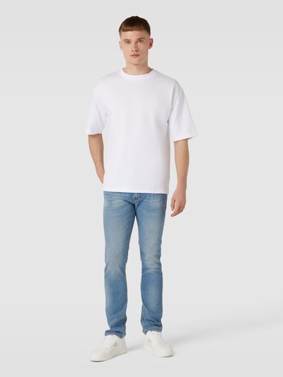 Mason's Jeans met all-over motief, model 'HARRIS' Marineblauw - 1