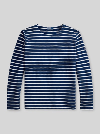 Polo Ralph Lauren bluzka z długim rękawem o kroju regular fit z detalem z logo Granatowy 2